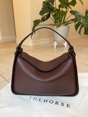 The Horse Clementine Bag Coffee Pebbled Leather